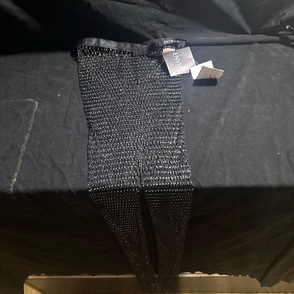 Envme black rhinestone leggings-NWT-NWT-ID #232